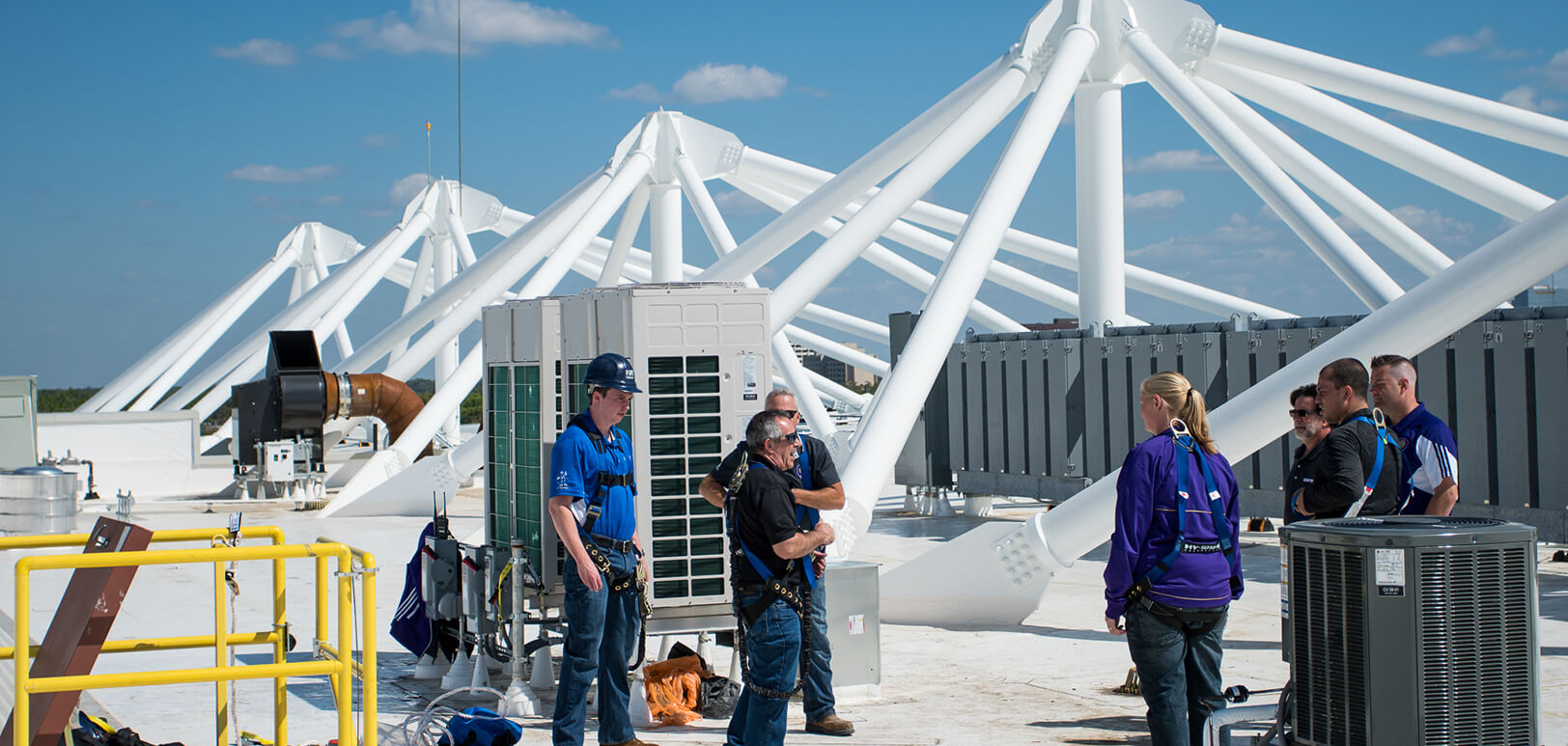 Orlando City Soccer OCS (16) group on roof